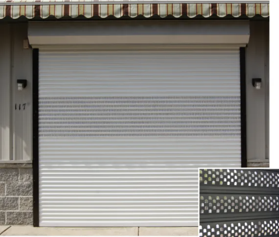 Alutech Magnum motorized roll-down security shutter providing privacy, energy efficiency, and modern protection for a residential home.