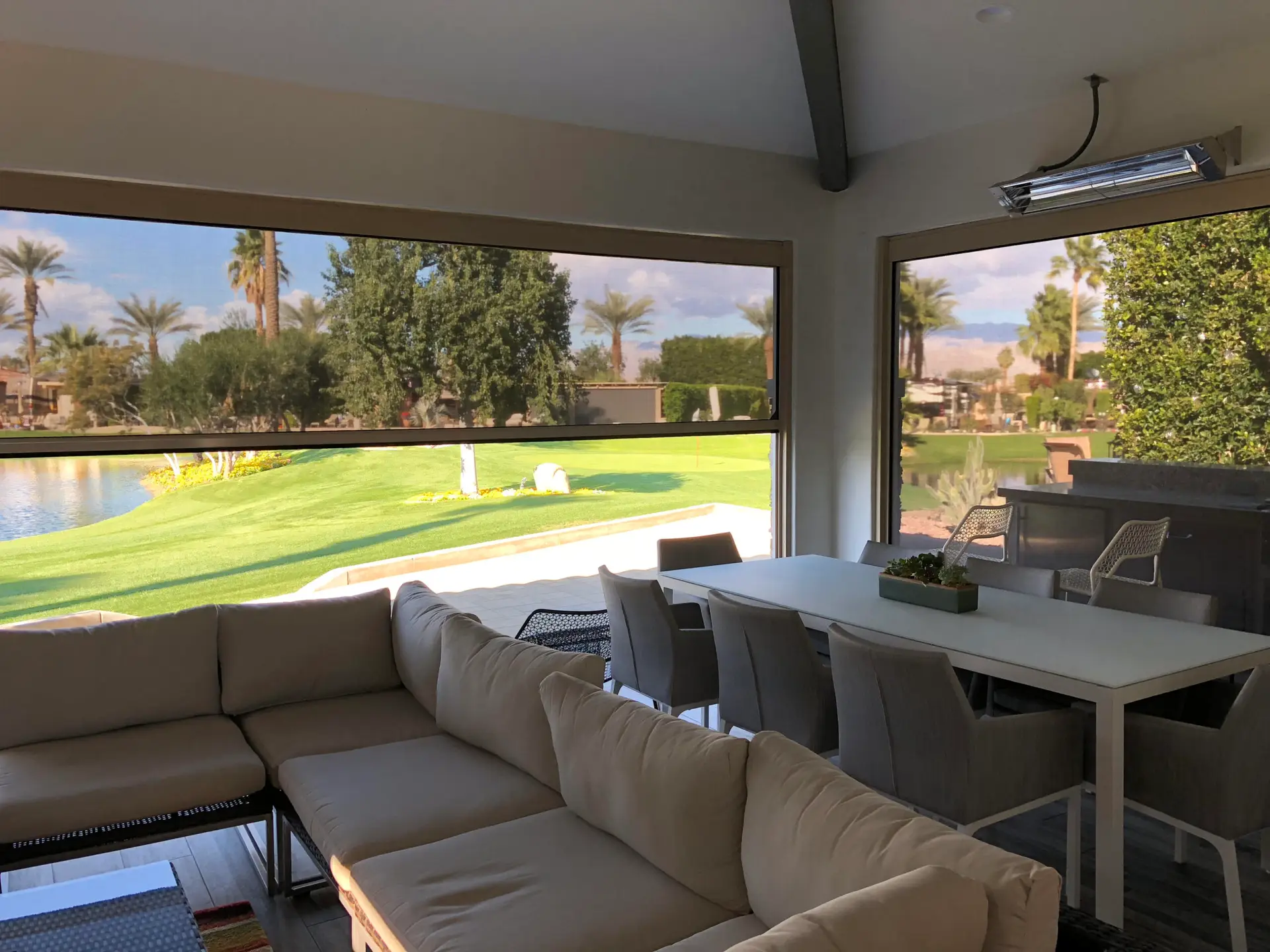 Transform your lanai into a more comfortable outdoor space with motorized screens that provide shade, airflow, and bug protection.